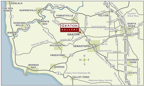 Map to Graton Gallery